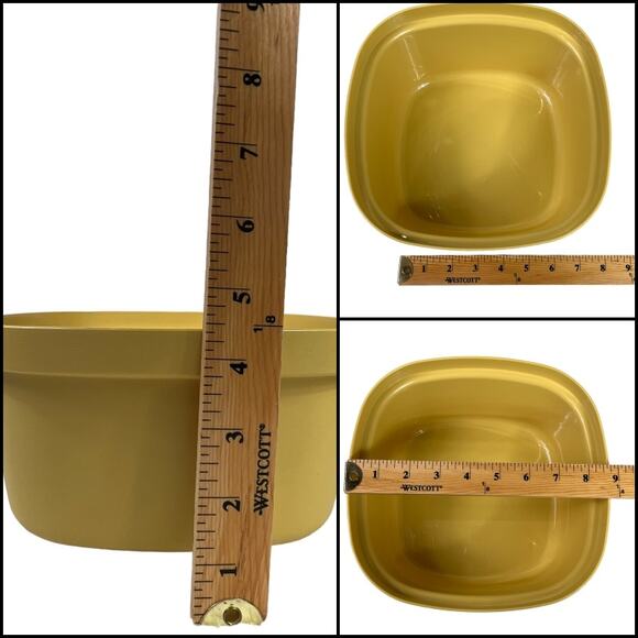 Tupperware Vintage Microwave Steam and Store Vegetable/Rice Steamer Harvest Gold - Picture 10 of 10